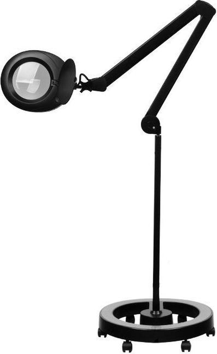 Loeplamp 6025 Intensety LED + Rolstatief ZWART