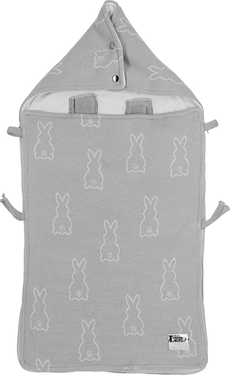 Meyco X Mrs.Keizer voetenzak Rabbit - Silver