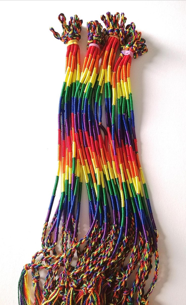 Regenboog Vriendschapsbandjes 2 stuks
