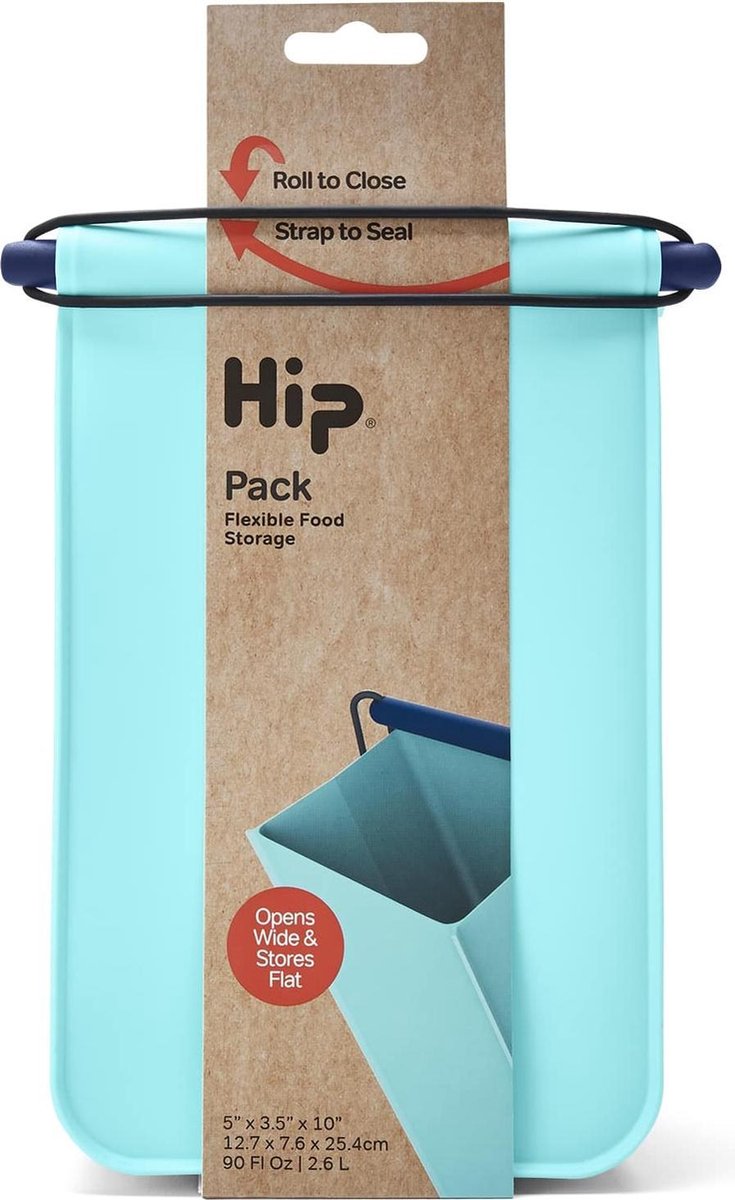 HIP Pack Medium - Herbruikbare Lunchzak - Siliconen/Polypropyleen - Blauw