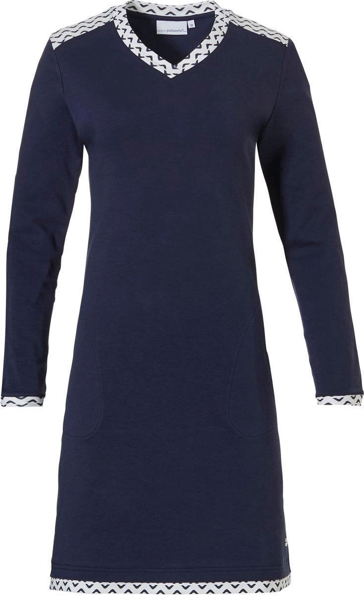 Warm nachthemd blauw Pastunette
