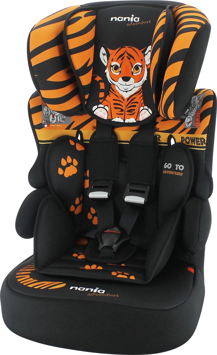 Nania Autostoel groep 1/2/3 - Beline Animals - Tijger