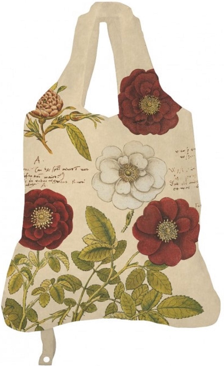 Tas Roos rood wit 50x42cm
