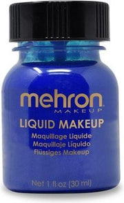 Mehron Vloeibare Schmink op Waterbasis - Blauw - 30 ml