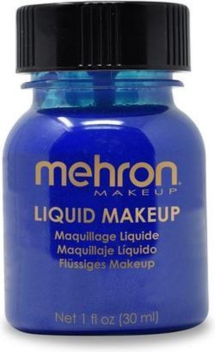 Mehron Vloeibare Schmink op Waterbasis - Blauw - 30 ml