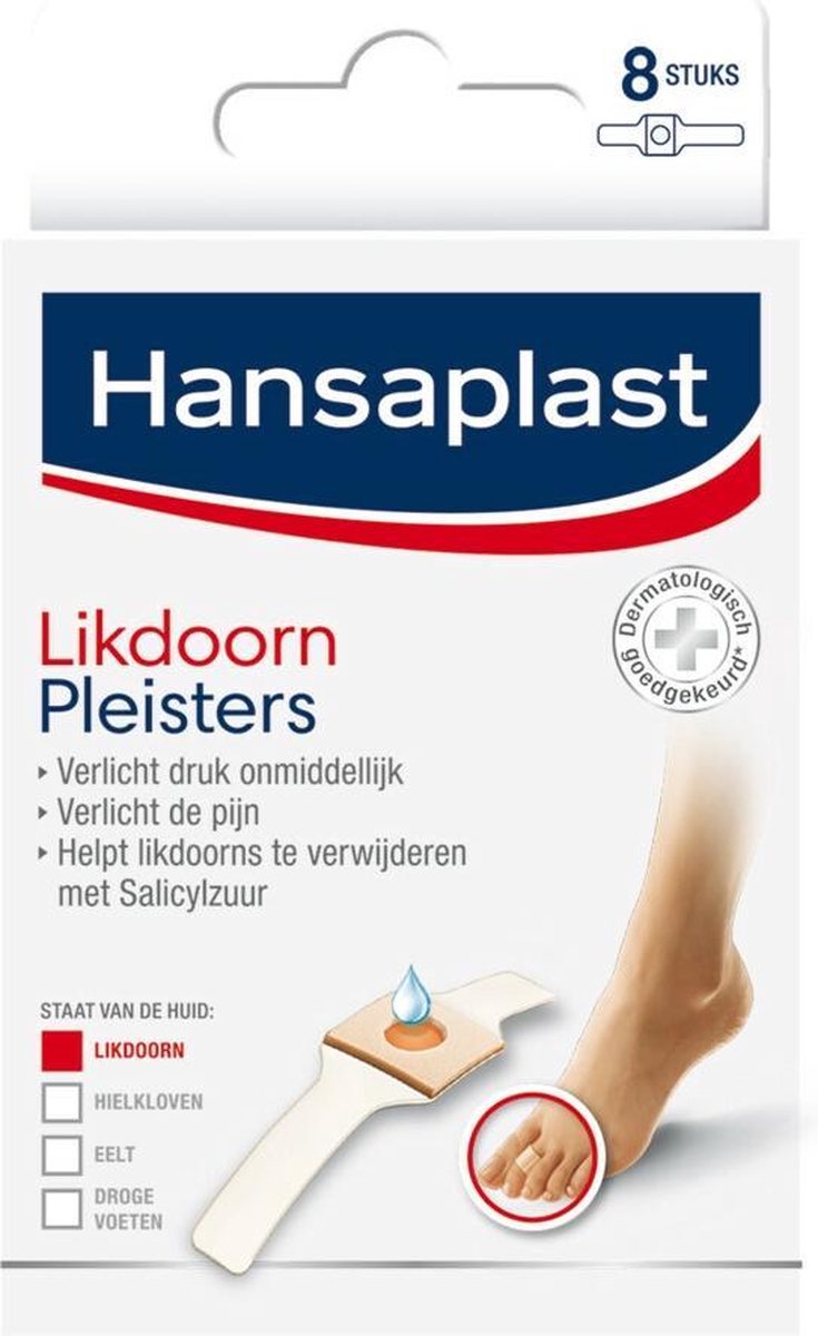 10x Hansaplast Likdoornpleisters 8 stuks
