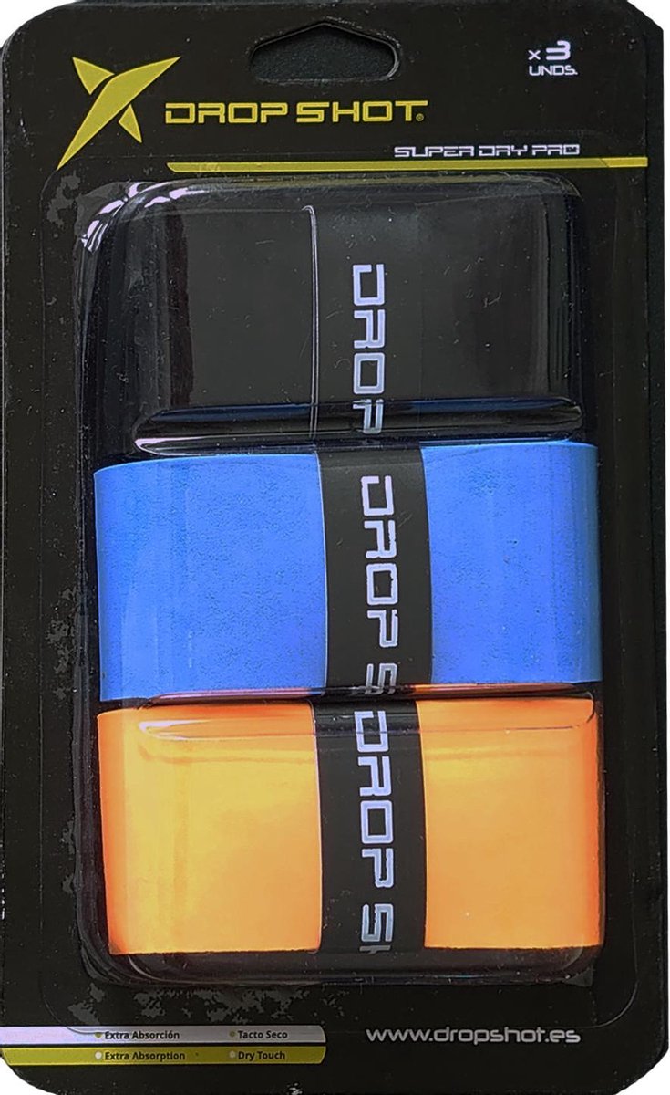 Drop Shot Overgrip Super Dry Pro Katoen/pu 3-delig