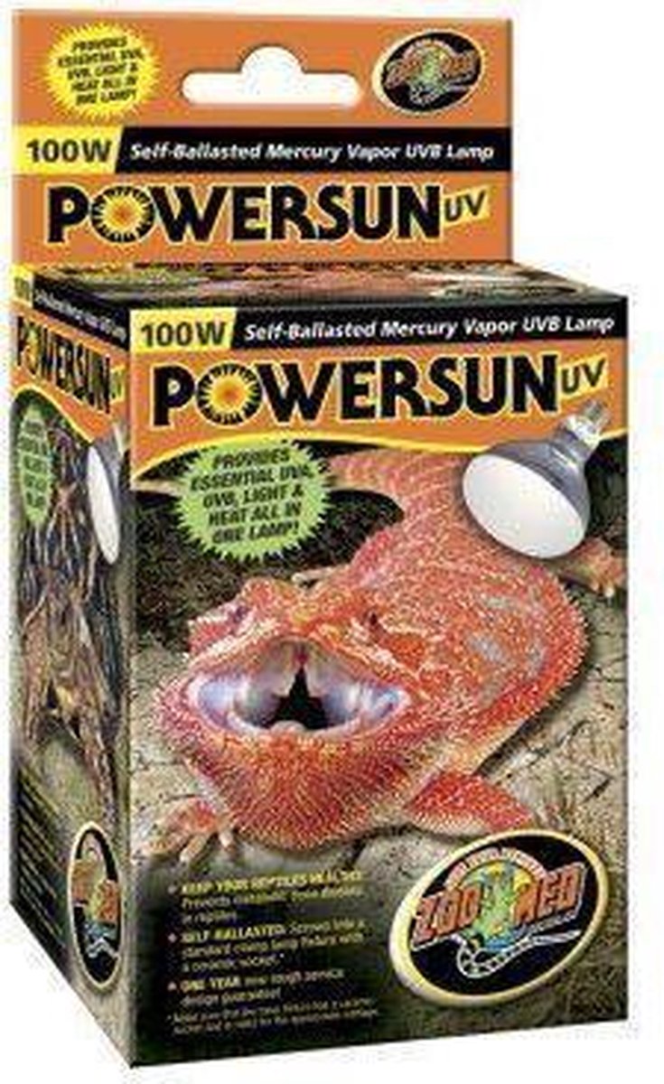 ZM Powersun UV Self Ballasted Mercury Vapor Lamp - 100 w.