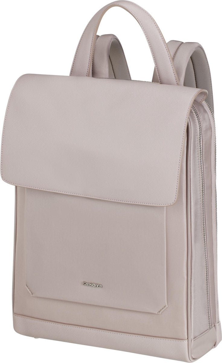Samsonite Laptoprugzak - Zalia 2.0 Backpack met Flap 14.1 inch Stone Grey