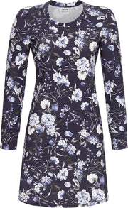 Indigo bloemen nachthemd Solo per me
