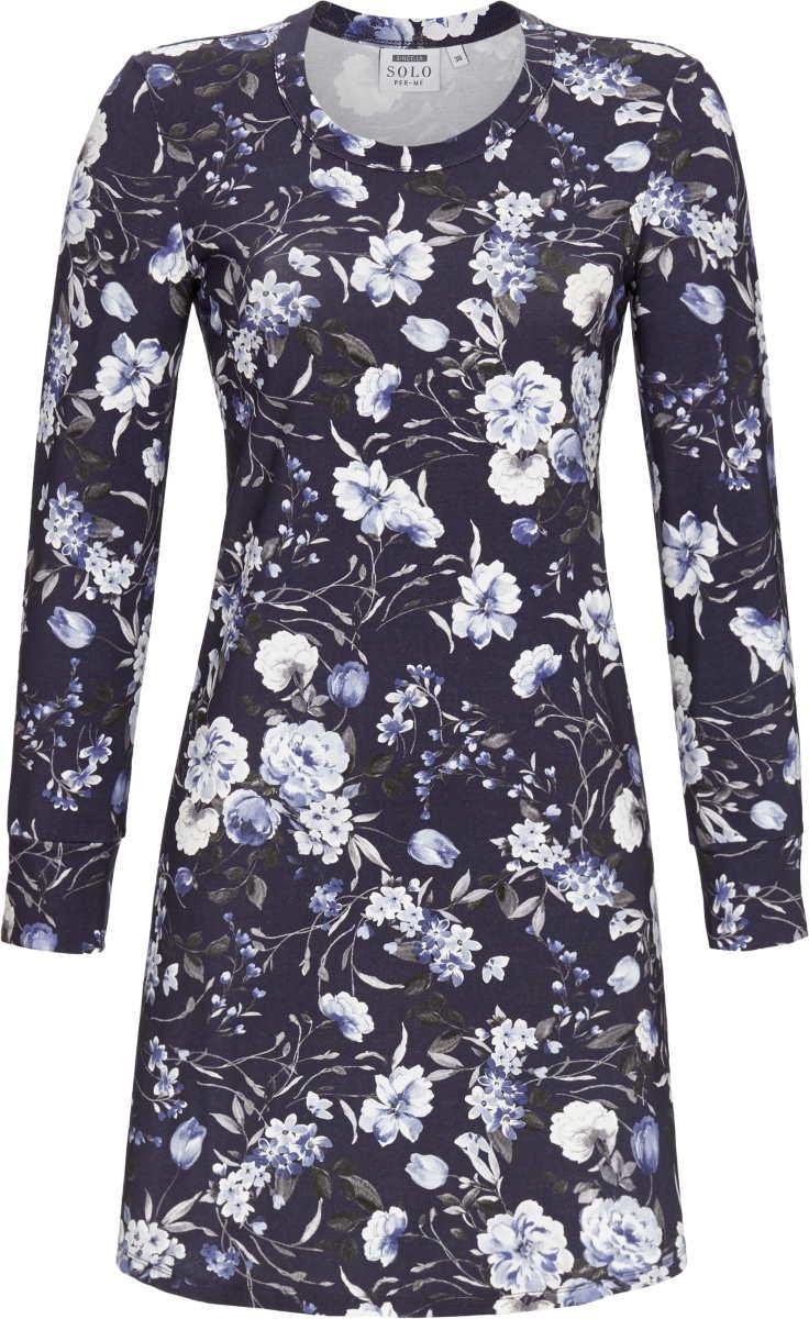 Indigo bloemen nachthemd Solo per me
