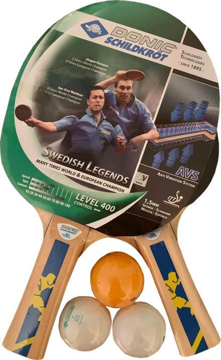 Waldner Line Donic Schildkröt Ping Pong Set met Opbergtas - Level 400