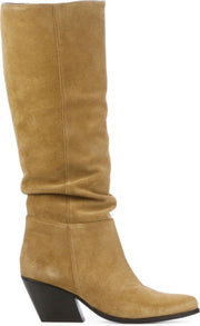 Lina Locchi Vrouwen Suède  Klassieke laarzen / Laarzen / Damesschoenen L1034 - Beige - maat 39