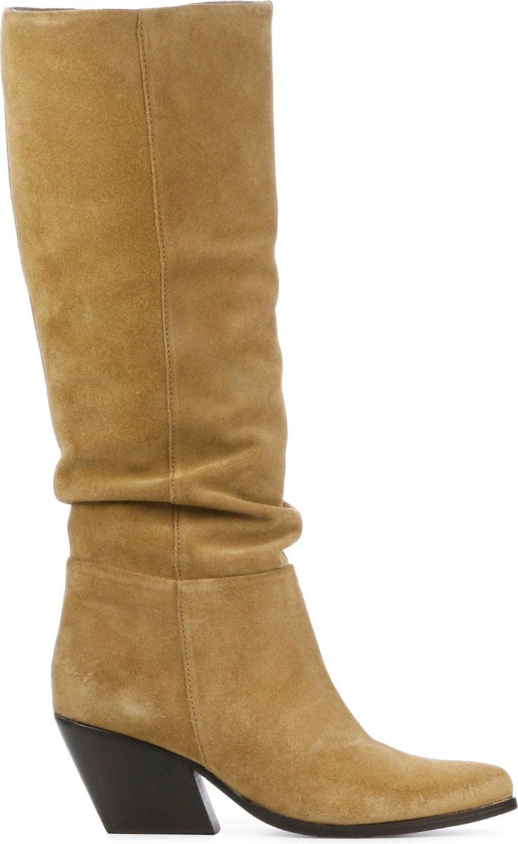 Lina Locchi Vrouwen Suède  Klassieke laarzen / Laarzen / Damesschoenen L1034 - Beige - maat 39