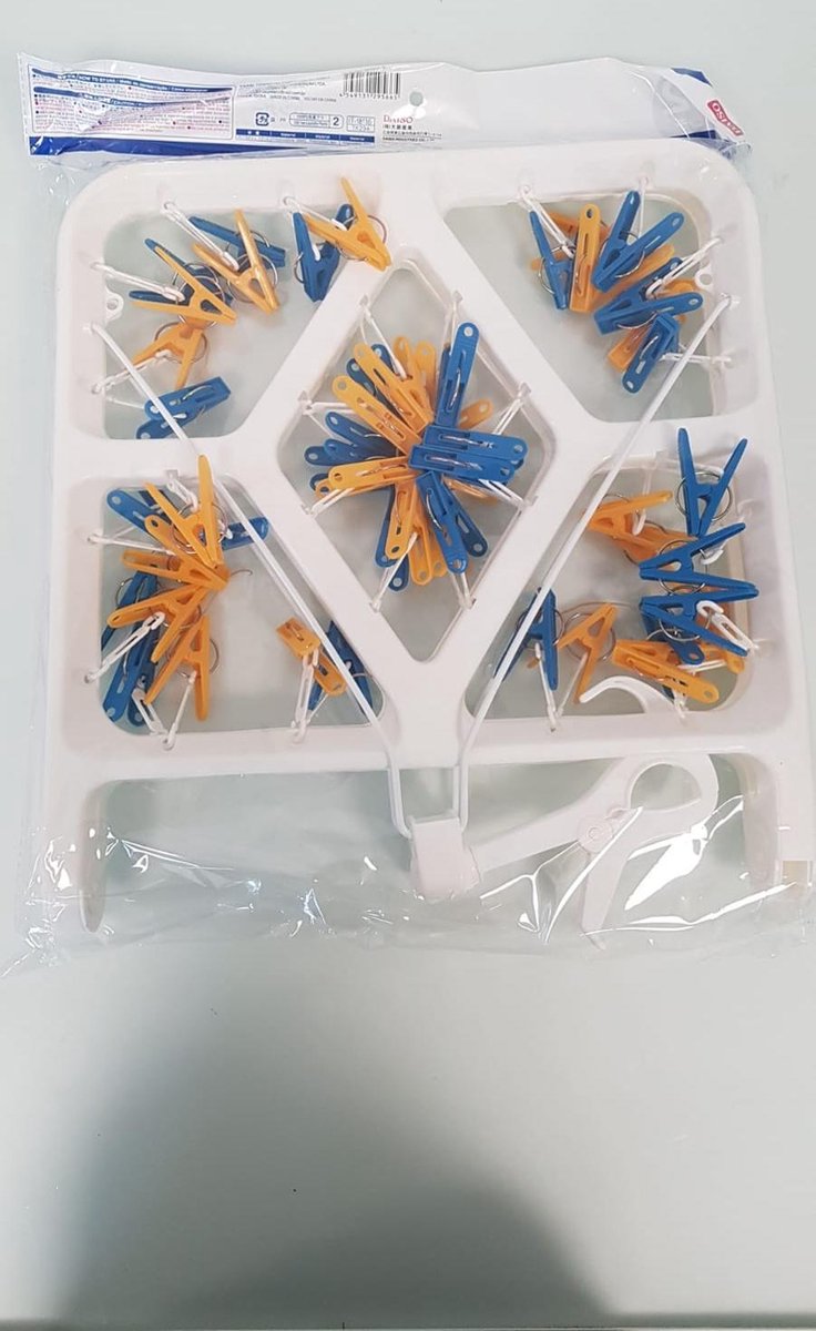 Droogrek geel en blauw