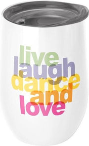 RVS kantoorbeker thermobeker 420ml - Live Laugh Love