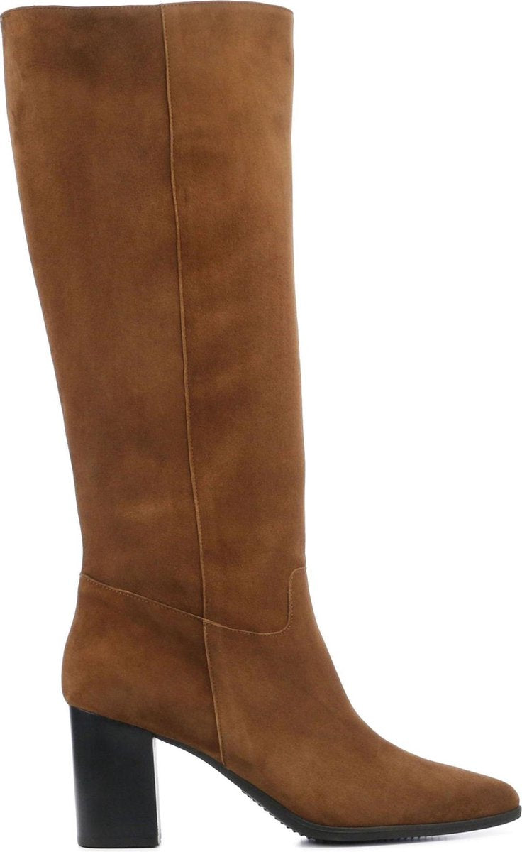Lilian Vrouwen Suède  Klassieke laarzen / Laarzen / Damesschoenen 11632 - Cognac - maat 40.5