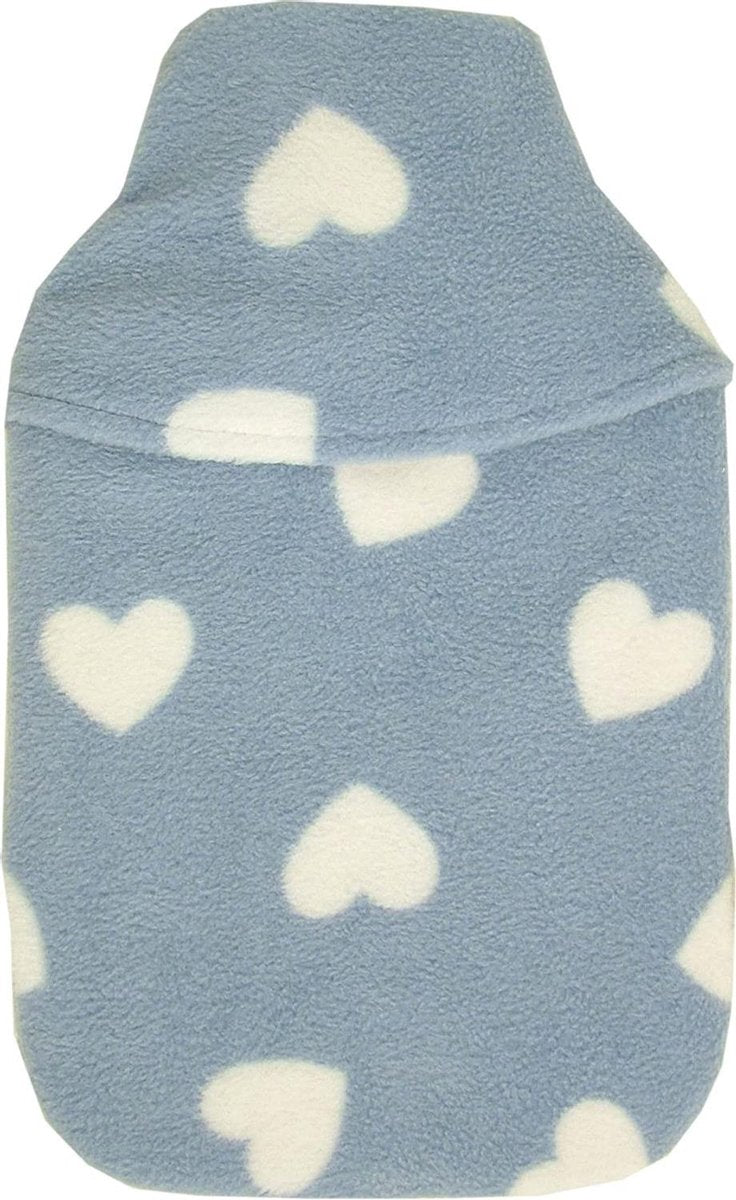 Vagabond Warmwaterkruik - 2 Liter -  Natuurrubber - Blue Hearts