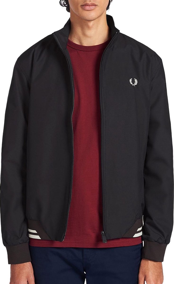 Fred Perry Jas - Mannen - donkergroen/zwart