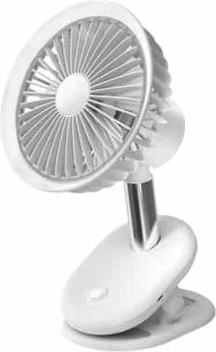 BP35 Clip 360-graden roterende studentenslaapzaal Desktopventilator (wit)