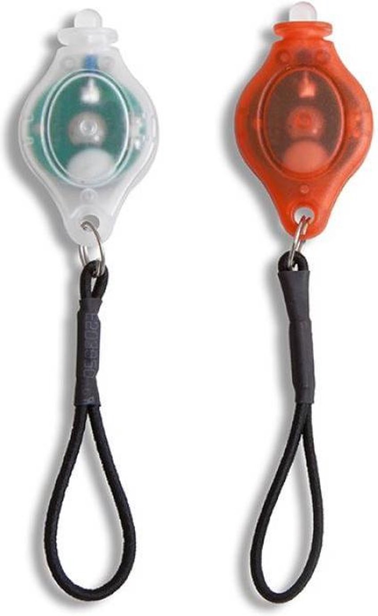 Sleutelhanger / ledverlichting set rood en wit