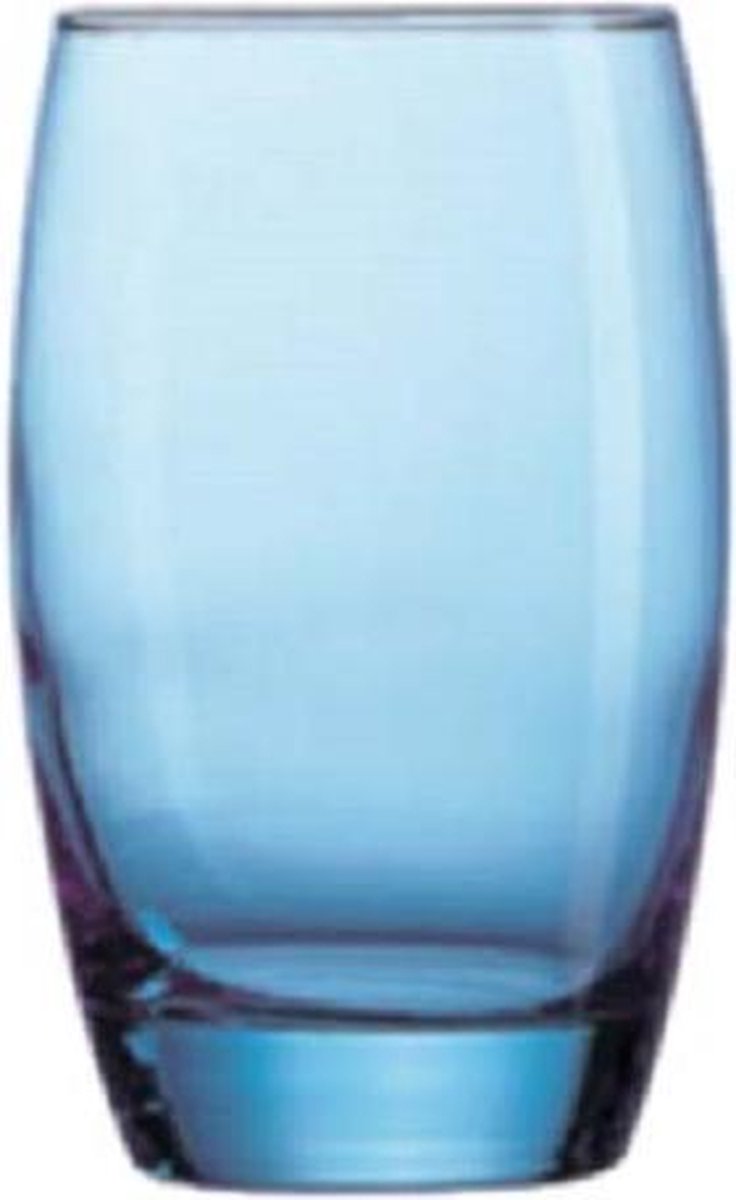Arcoroc Salto - Waterglazen - Blauw - 35cl - (set van 6) En Yourkitchen E-kookboek - Heerlijke Smulrecepten