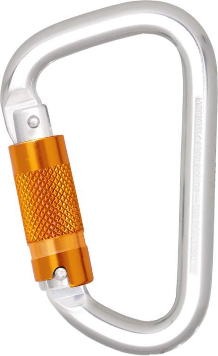 Karabijnhaak aluminium met autom. vergrendeling 21 mm drievoudig