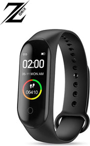 Zorix®- M4 Stappenteller -Smartwatch- Activity Tracker - Sporthorloge - Heren - Dames - Zwart