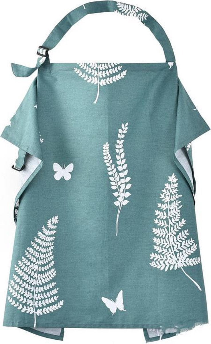 MINIIYOU Voedingsdoek – Borstvoedingsdoek - Afschermdoek Tijdens Voeden - Vlinders - Groen - 68 x 93 cm