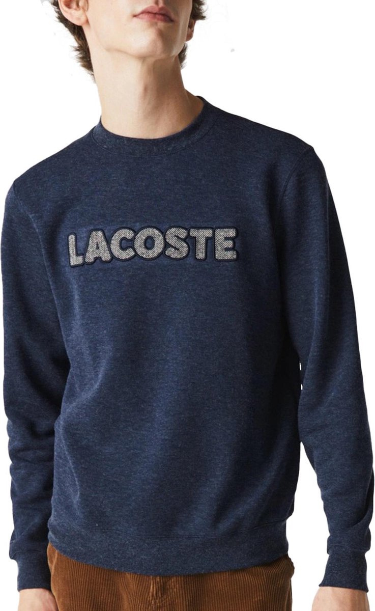 Lacoste Trui - Mannen - donker blauw/grijs