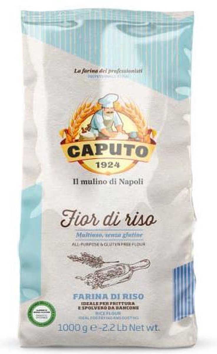 Caputo Fior di Riso Glutenvrij Bloem op Rijstbasis (3 Pakken) | Vegan | Glutenvrije Bloem voor Brood