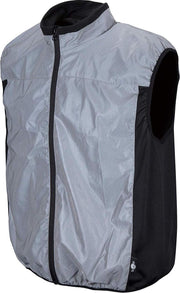 KW® grijs reflecterend veiligheidsvest (L) | Outdoor sport of veiligheidshesje | hardloop fiets ren joggen wielrennen | reflectie hardloopjas goed zichtbaar bij weinig of geen licht | motorrijden fietsen hardlopen