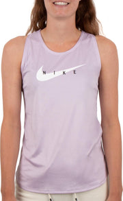 Nike Nike Swoosh Sporttop - Maat M  - Vrouwen - paars - wit - zwart