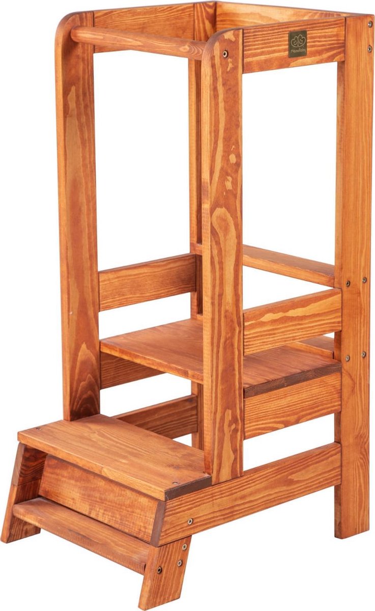 MeowBaby® Keuken helper voor kids - Teak hout