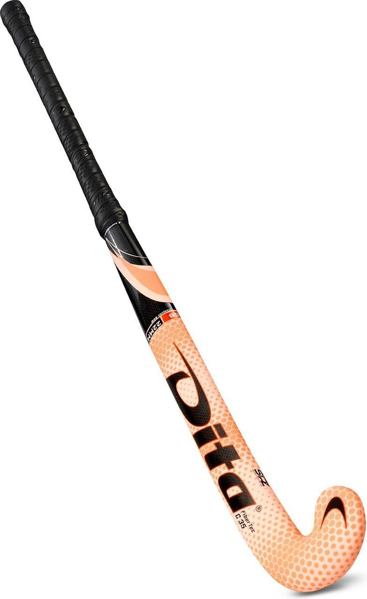 Dita Fibertec C35 S-Bow Hockeystick - 36.5 Inch - Fluo Roze/Roze