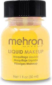 Mehron Vloeibare Schmink op Waterbasis - Geel - 30 ml