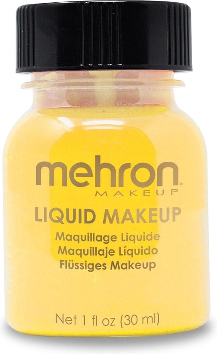 Mehron Vloeibare Schmink op Waterbasis - Geel - 30 ml