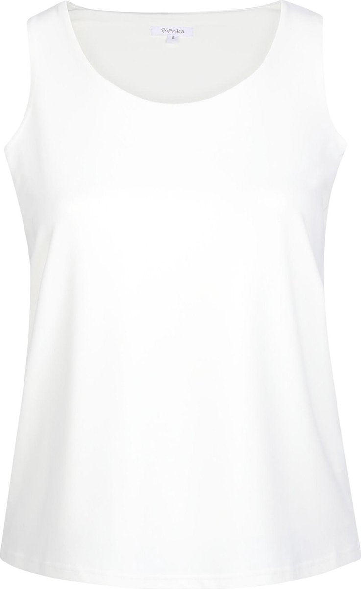 Effen top met brede schouderbandjes