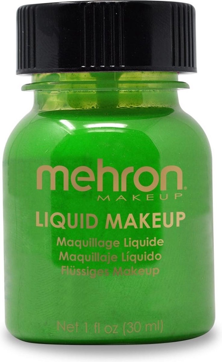 Mehron Vloeibare Schmink op Waterbasis - Groen - 30 ml