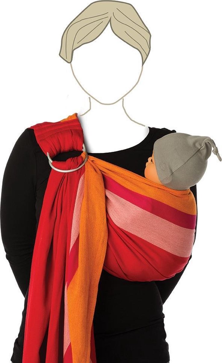 Babylonia BB SLING Draagdoek Baby - One Size - Papaya