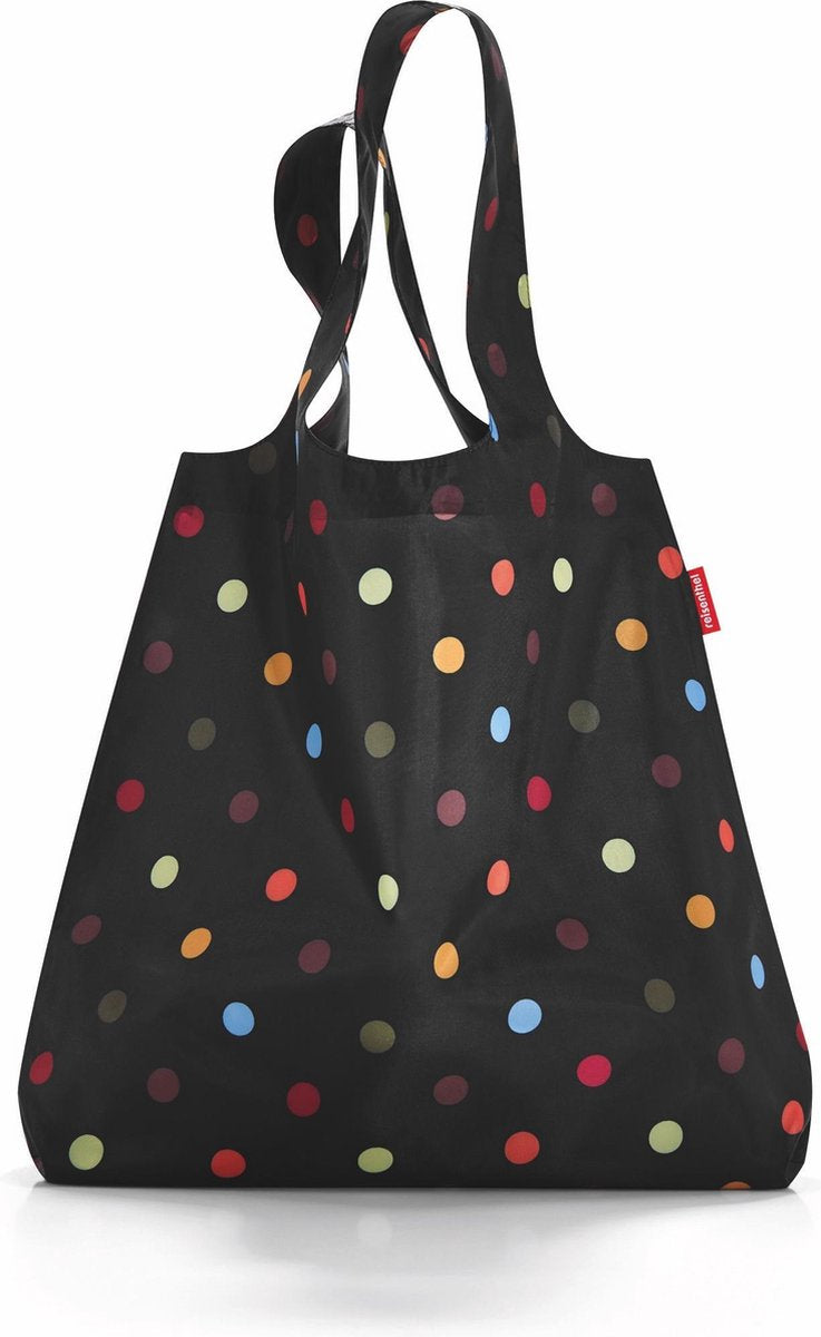 Reisenthel Mini Maxi Shopper Opvouwbare Boodschappentas - 15L - Dots Zwart