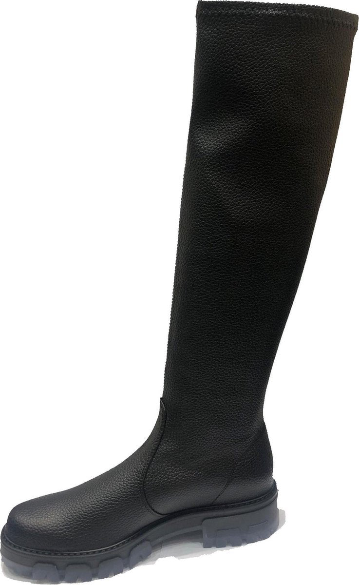 Rapisardi IRA knielaars zwart stretch animalfree maat 41