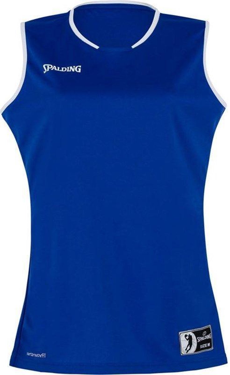 Spalding Move Tanktop dames Basketbalshirt - Maat XS  - Vrouwen - blauw/wit