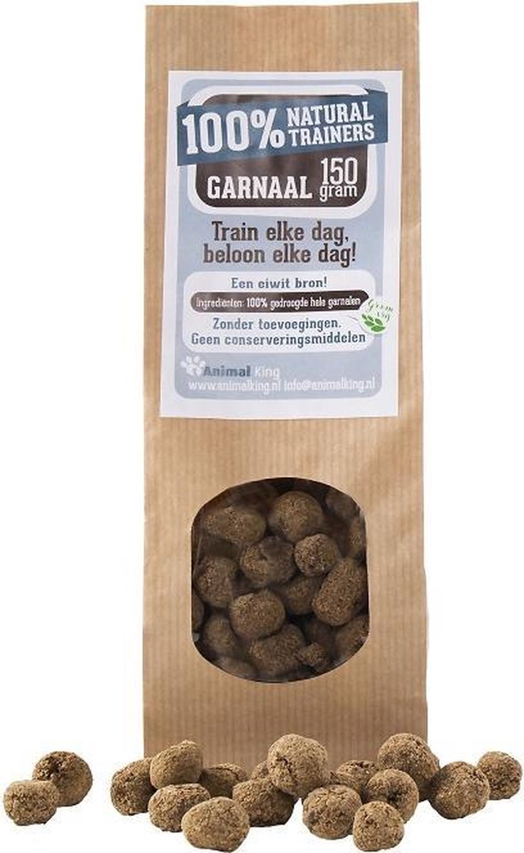 Garnaaltrainers-3 x 150 gram-Animal King-Hondensnacks