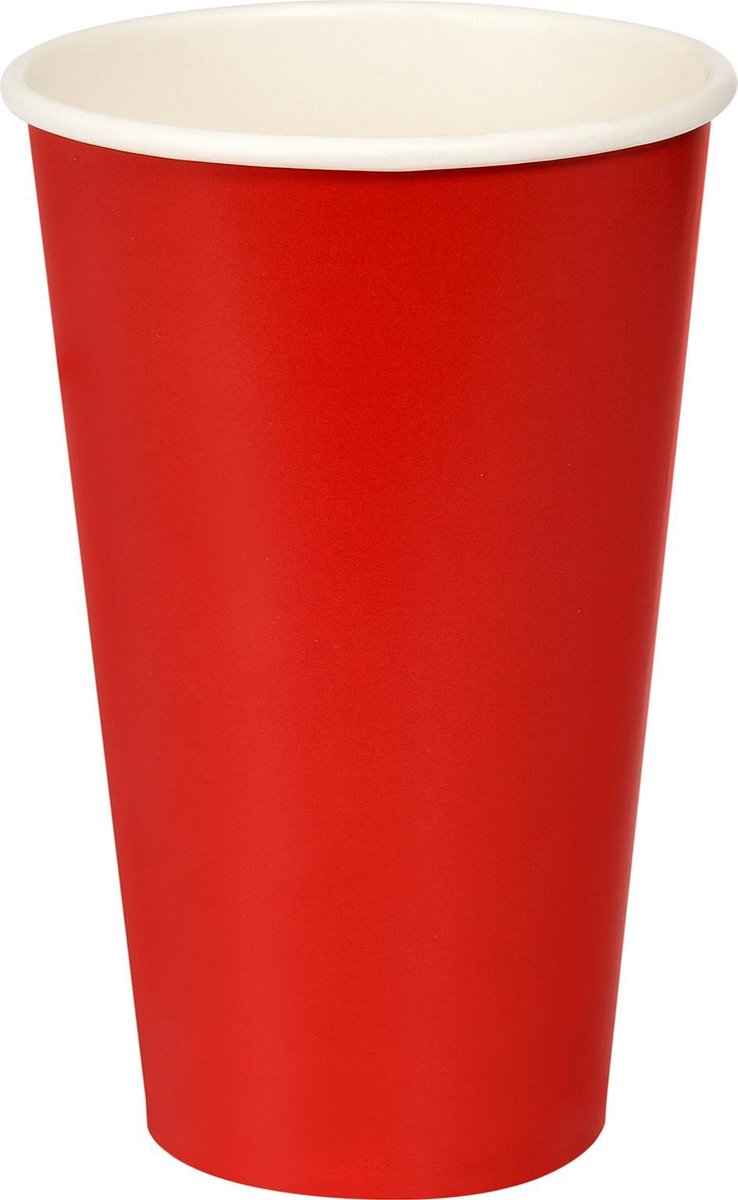 Biologische kartonnen bekers 50 cl Red Cup