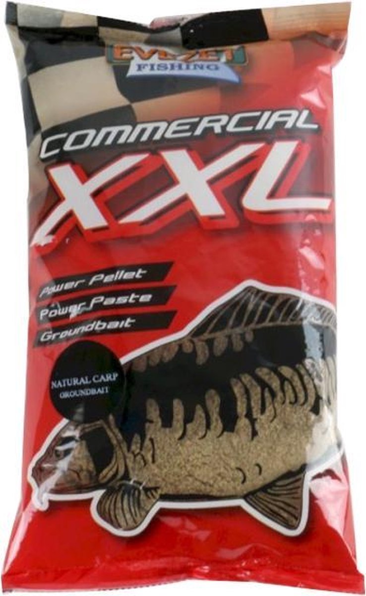 Evezet Commercial XXL Natural Carp Groundbait - 900g - Bruin
