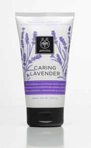 Apivita Body Care Caring Lavender Moisturizing & Soothing Body Cream Creme Gevoelige Huid 150ml