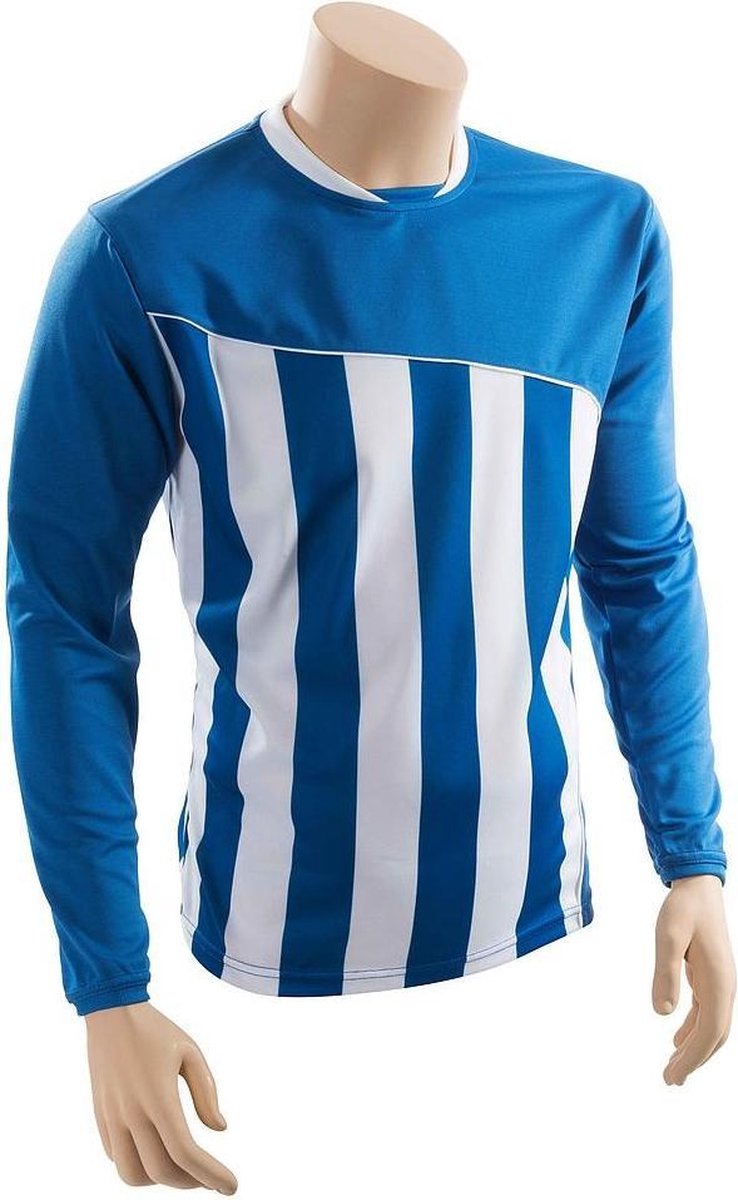 Precision Voetbalshirt Precision Polyester Blauw/wit Maat L