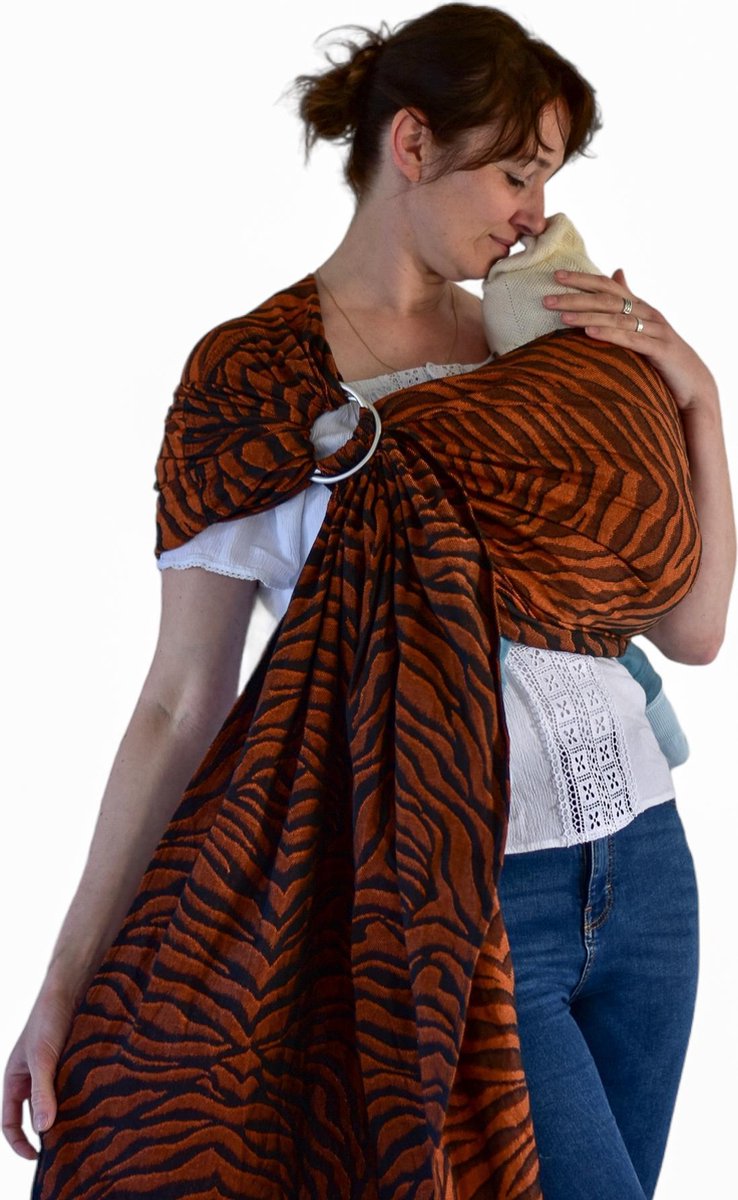 Yaro Tiger Black Orange -- Ring Sling