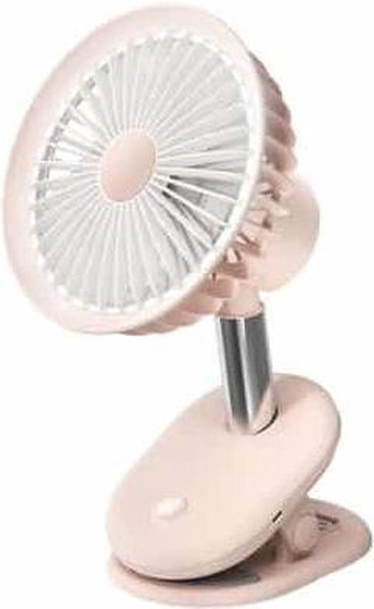 BP35 Clip 360-graden roterende studentenslaapzaal Desktopventilator (roze)